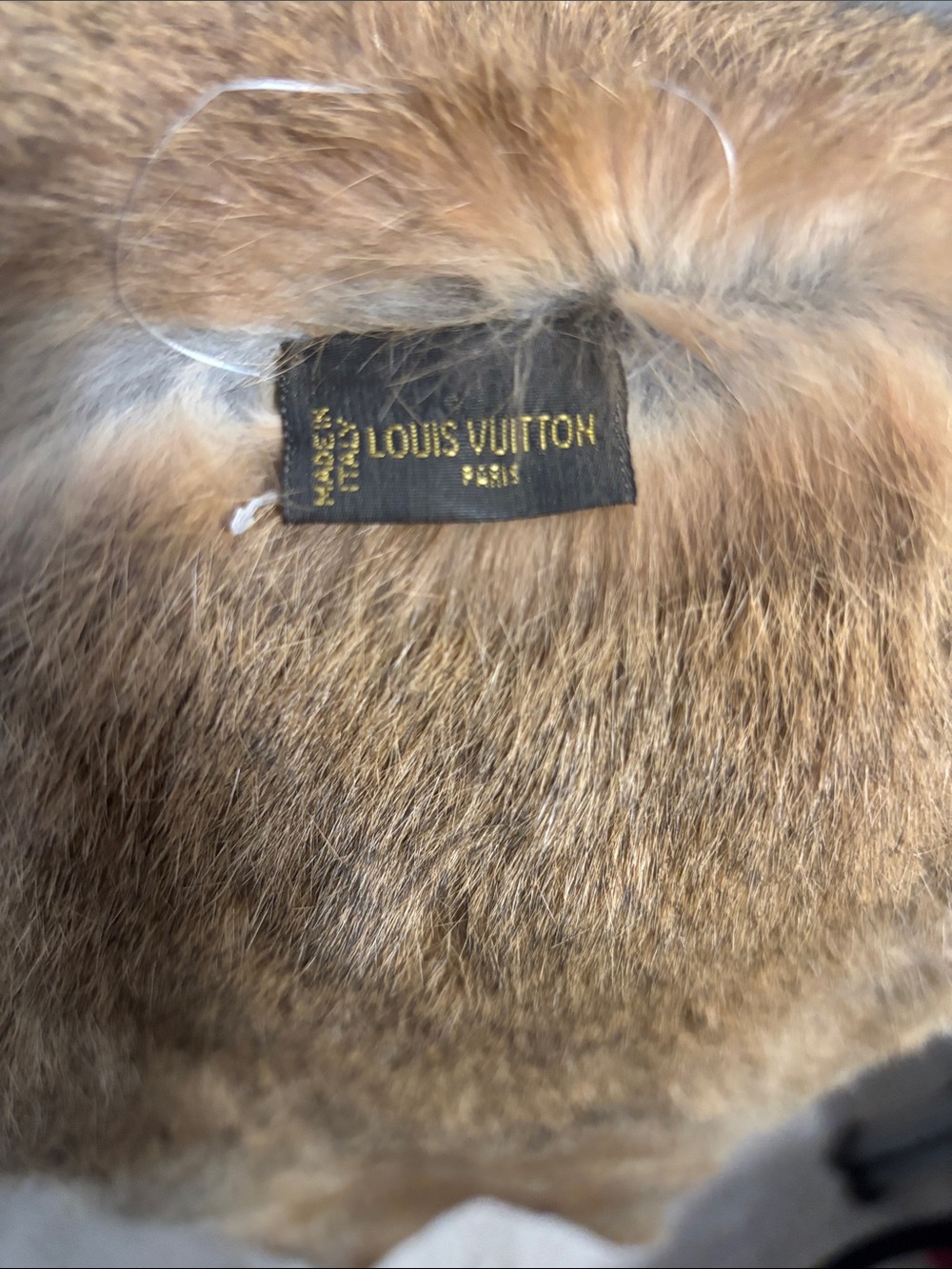 Louis Vuitton Brown Rex Rabbit Fur Vest with Large Monogram - Picture 7 of 8